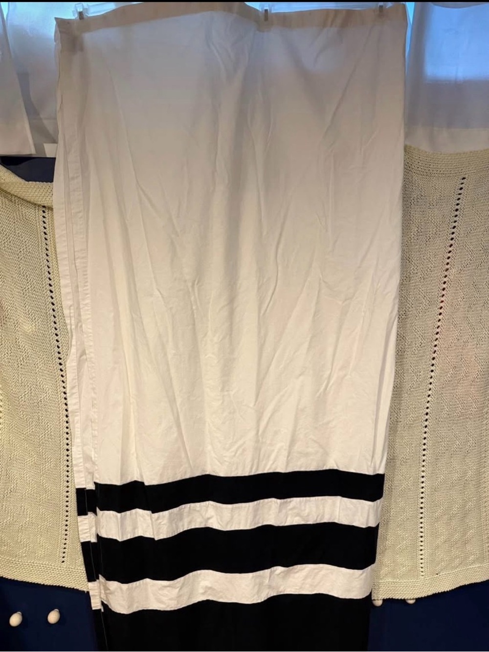 Black and white shower curtain by Target